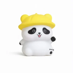 Mini Lamp - Sitting Panda yellow cap
